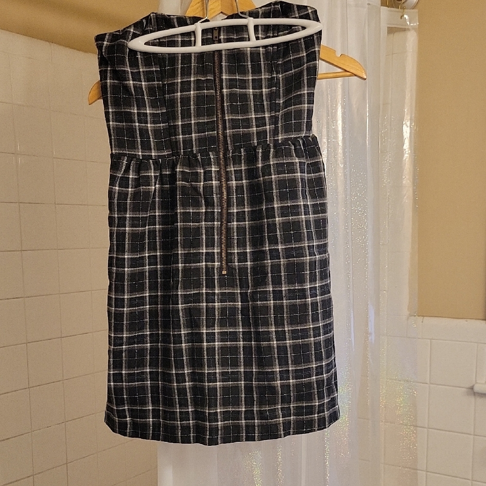 Charlotte Russe Black and White Strapless Dress
